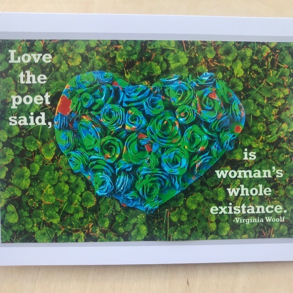 Love the poet said is woman’s whole existence quote blank note card - Picture 1 of 3